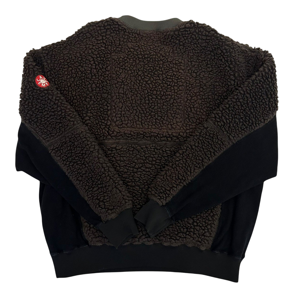 Cav Empt AW18 Boa Fleece Paneled Crewneck Brown/Black (Fits M-L)