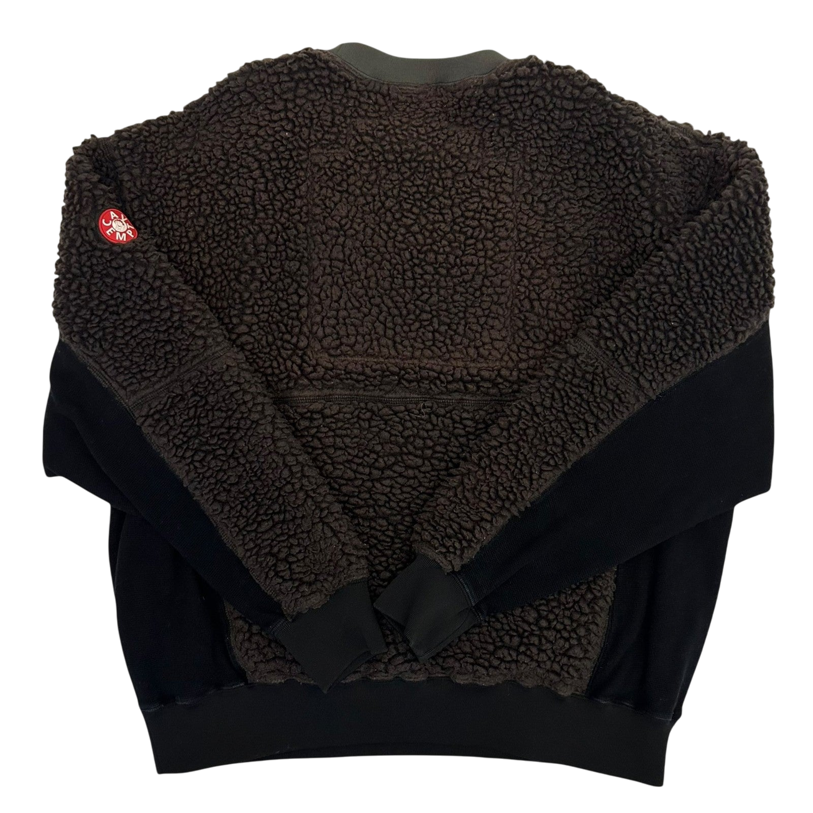 Cav Empt AW18 Boa Fleece Paneled Crewneck Brown/Black (Fits M-L)