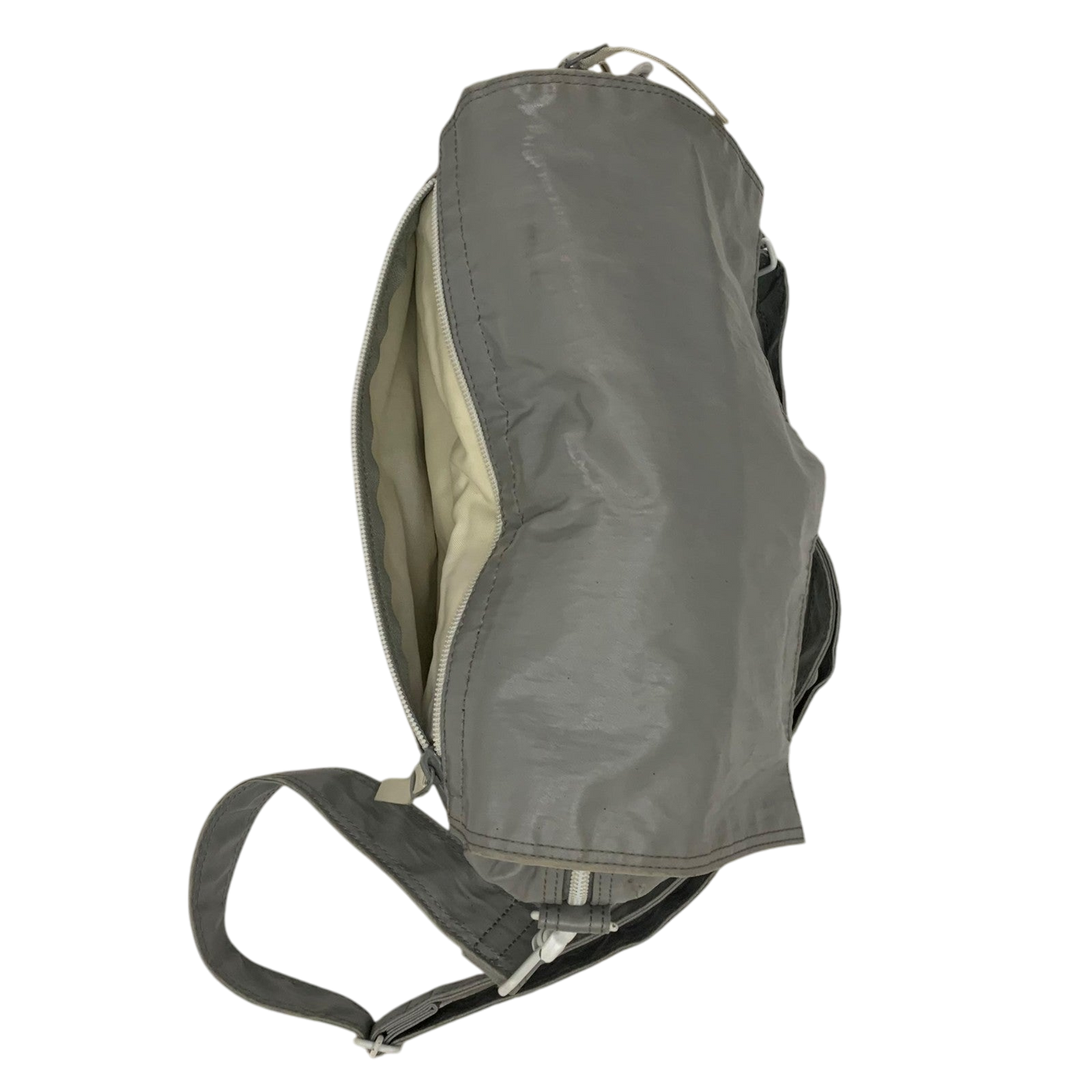 Porter Vintage Nylon Messenger Bag Metallic Silver