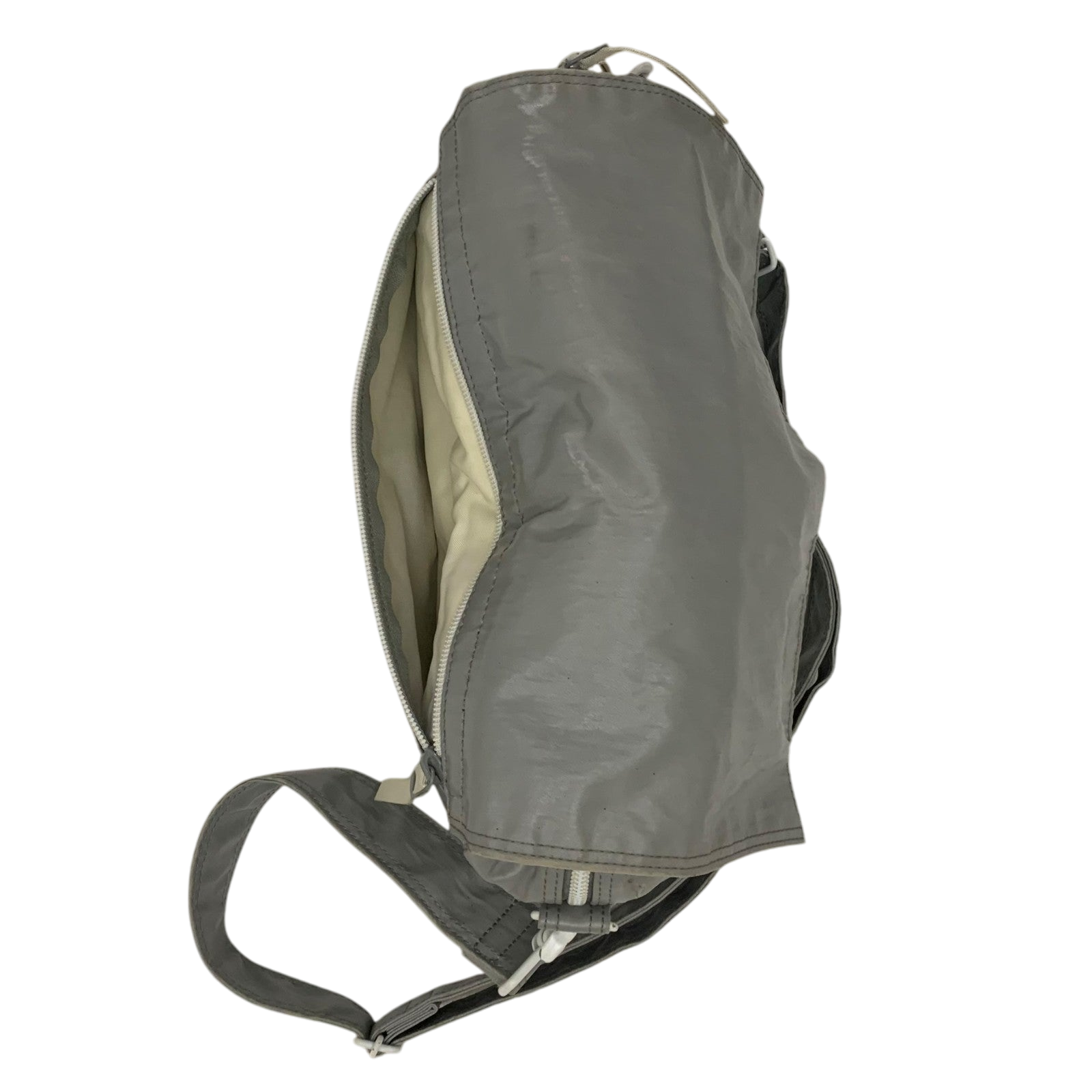 Porter Vintage Nylon Messenger Bag Metallic Silver