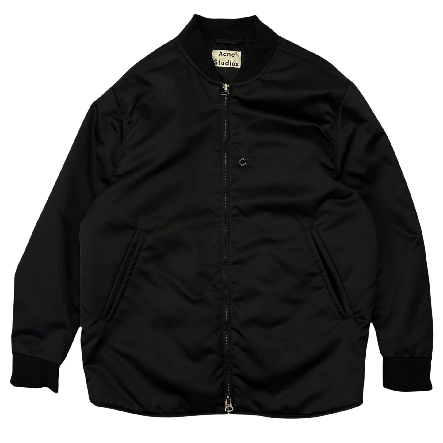 Acne Studios Nylon Matt Bomber Jacket Black (Fits M)