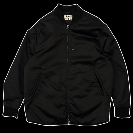 Acne Studios Nylon Matt Bomber Jacket Black (Fits M)