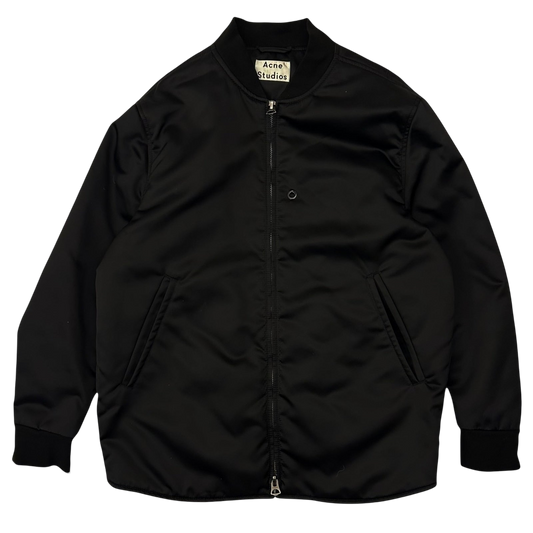 Acne Studios Nylon Matt Bomber Jacket Black (Fits M)