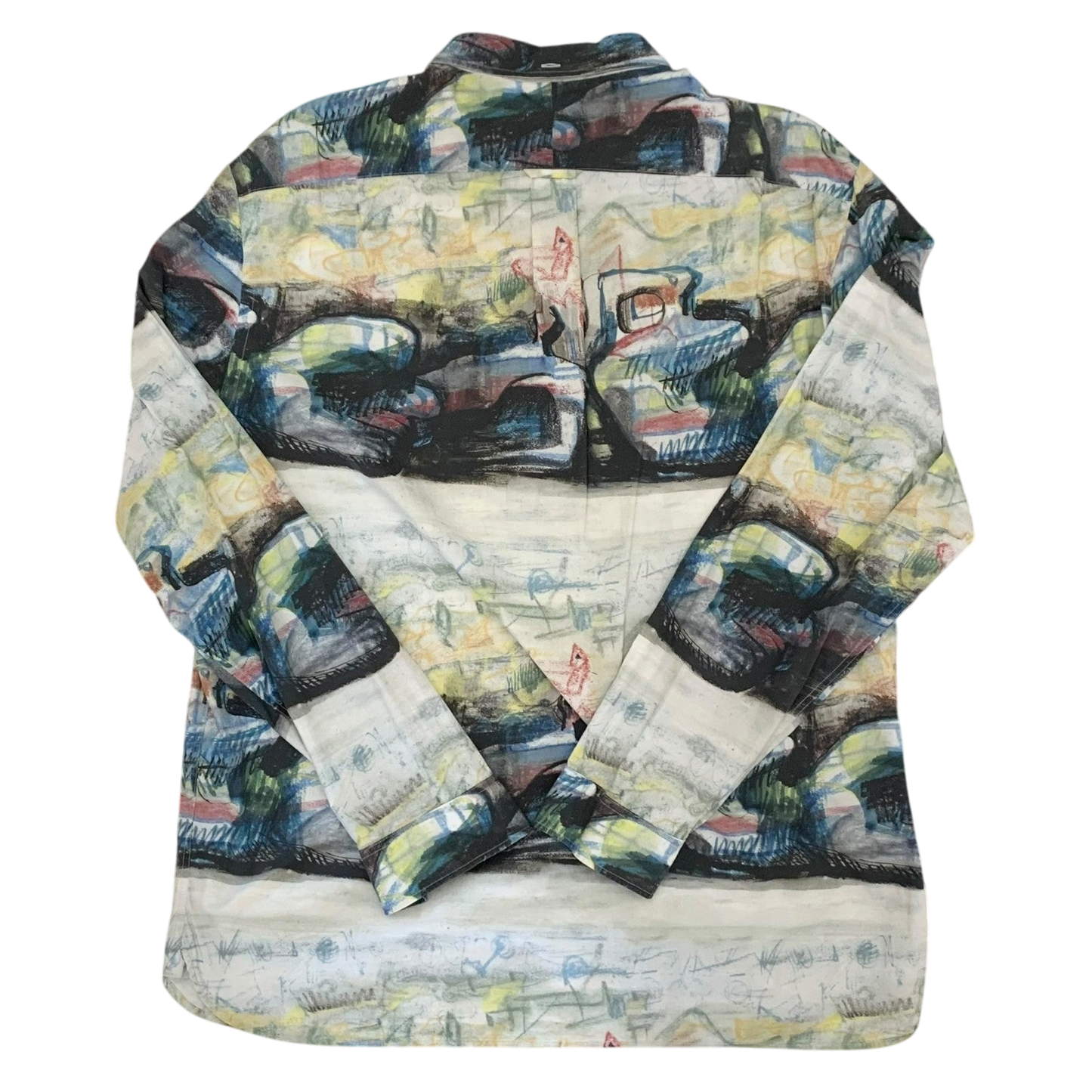 Burberry SS17 (Runway) Henry Moore-Inspired Patterned Longsleeve Shirt (Fits L)