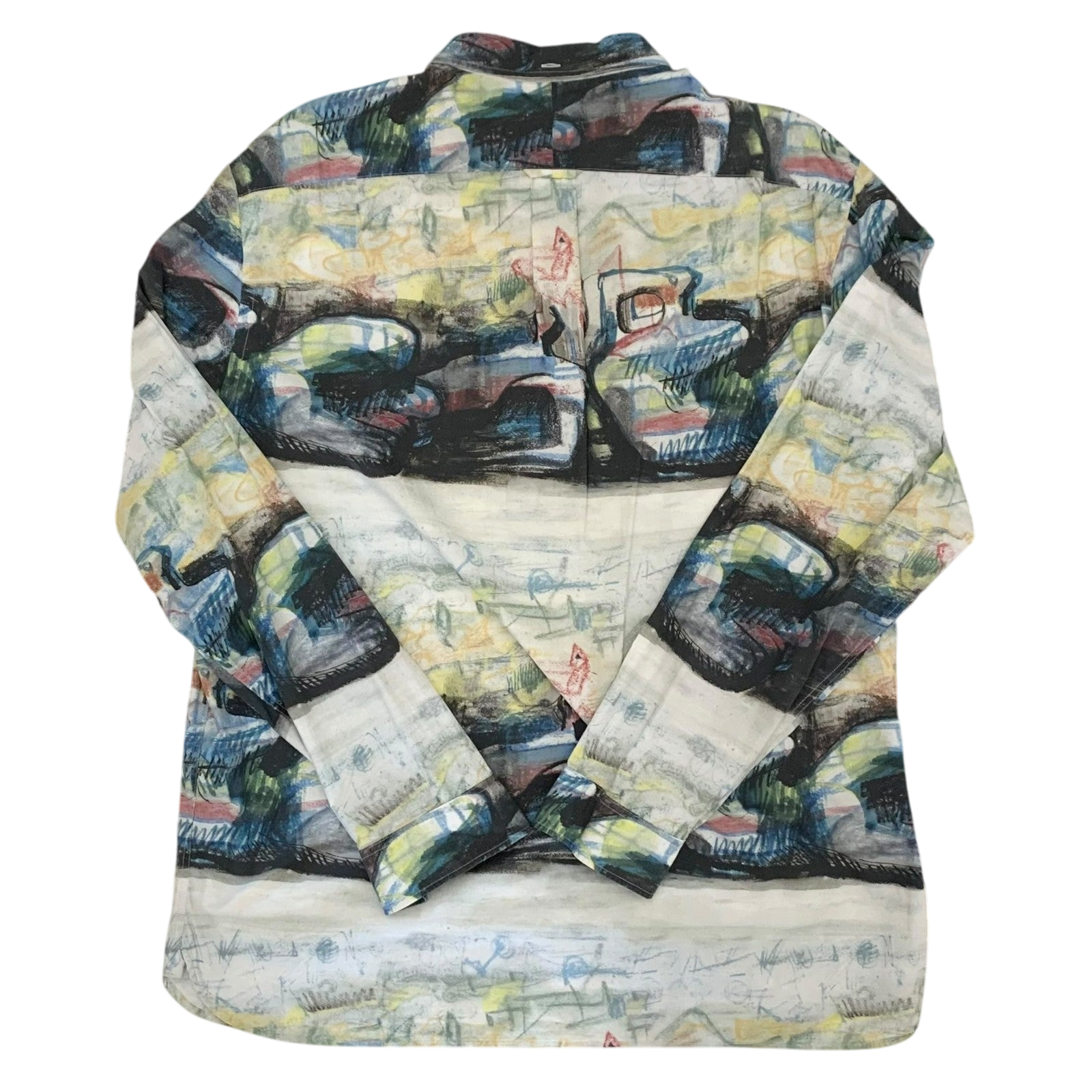 Burberry SS17 (Runway) Henry Moore-Inspired Patterned Longsleeve Shirt (Fits L)