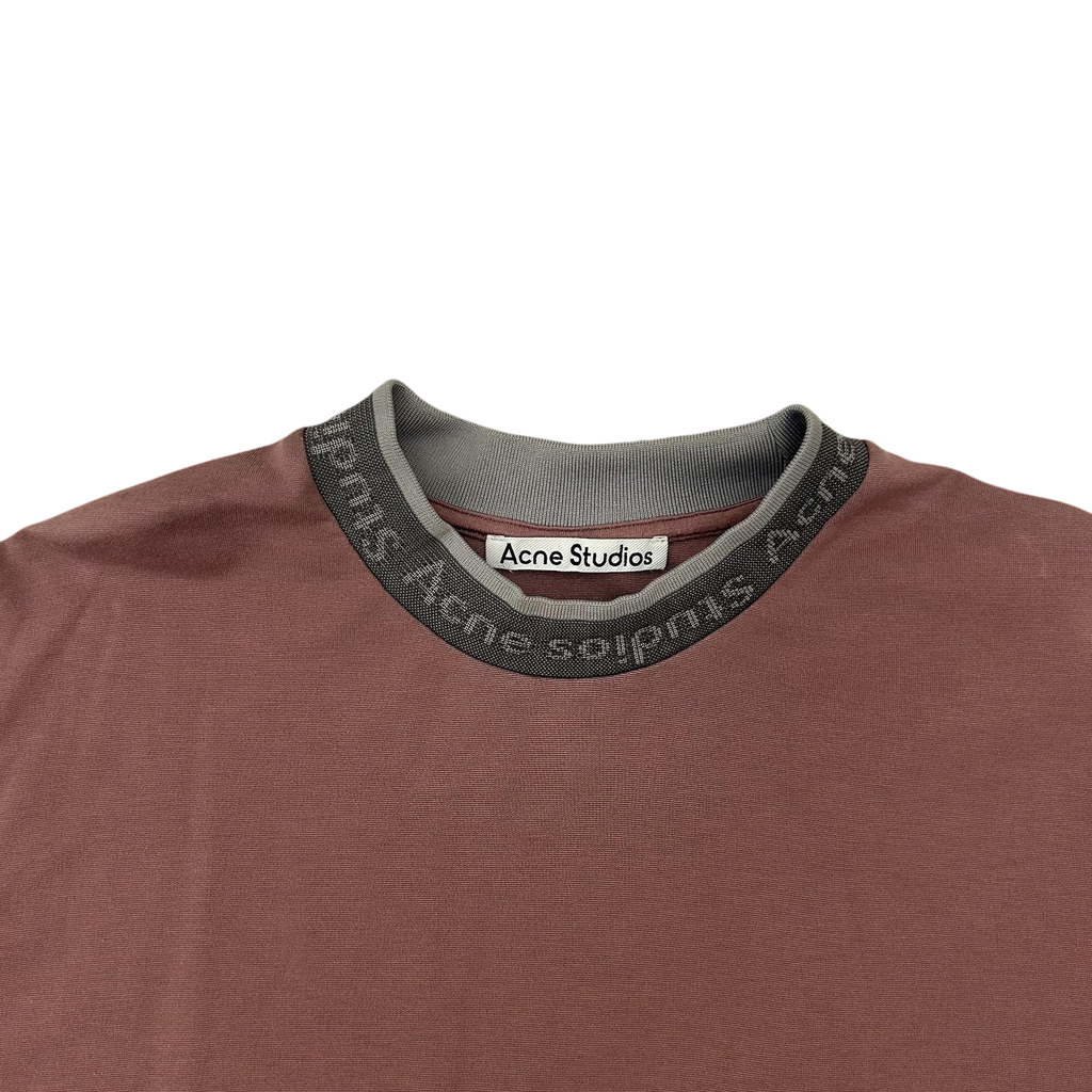 Acne Studios Jacquard Logo T-Shirt Peach (Fits S-M)