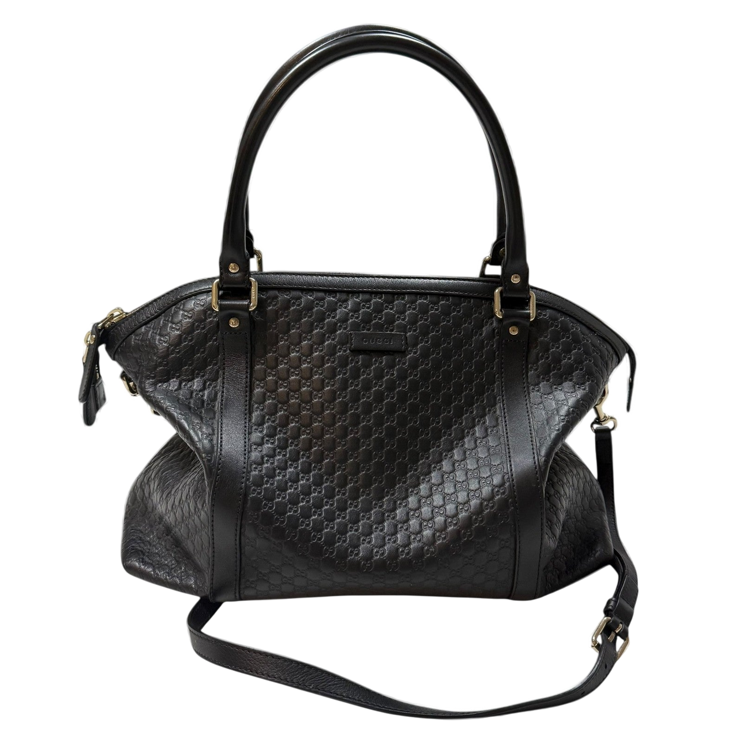 Gucci Microguccissima Large Dome Leather Bag Black