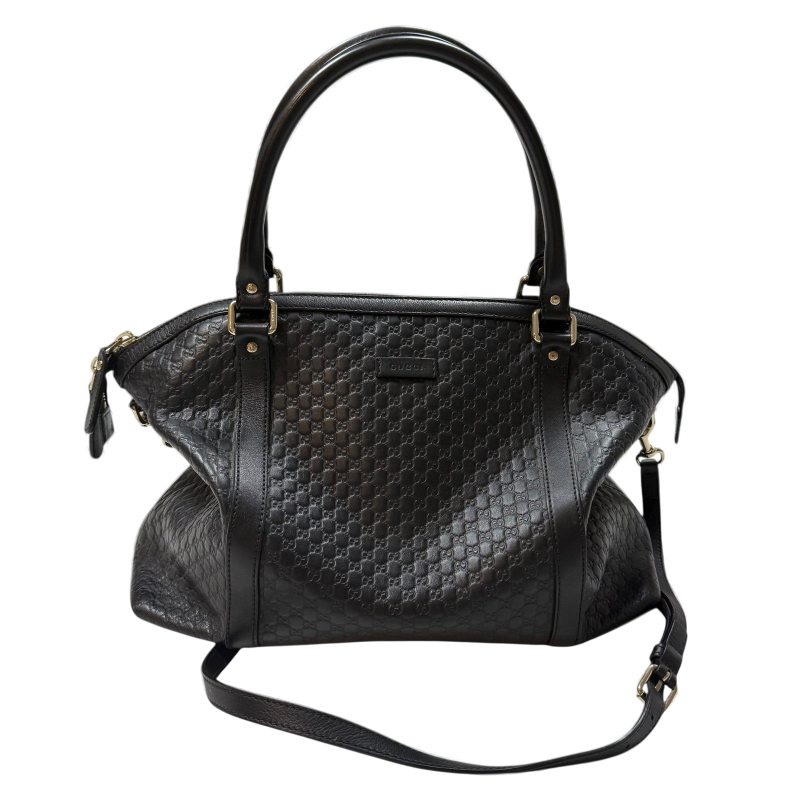 Gucci Microguccissima Large Dome Leather Bag Black