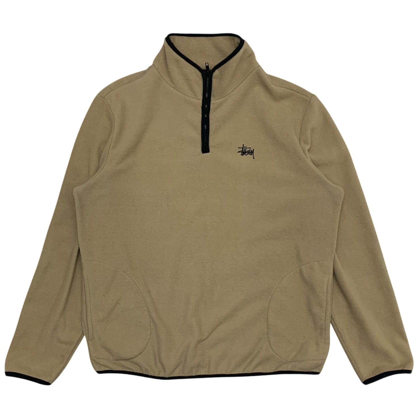 Stussy Quarter-Zip Fleece Beige (Size L)