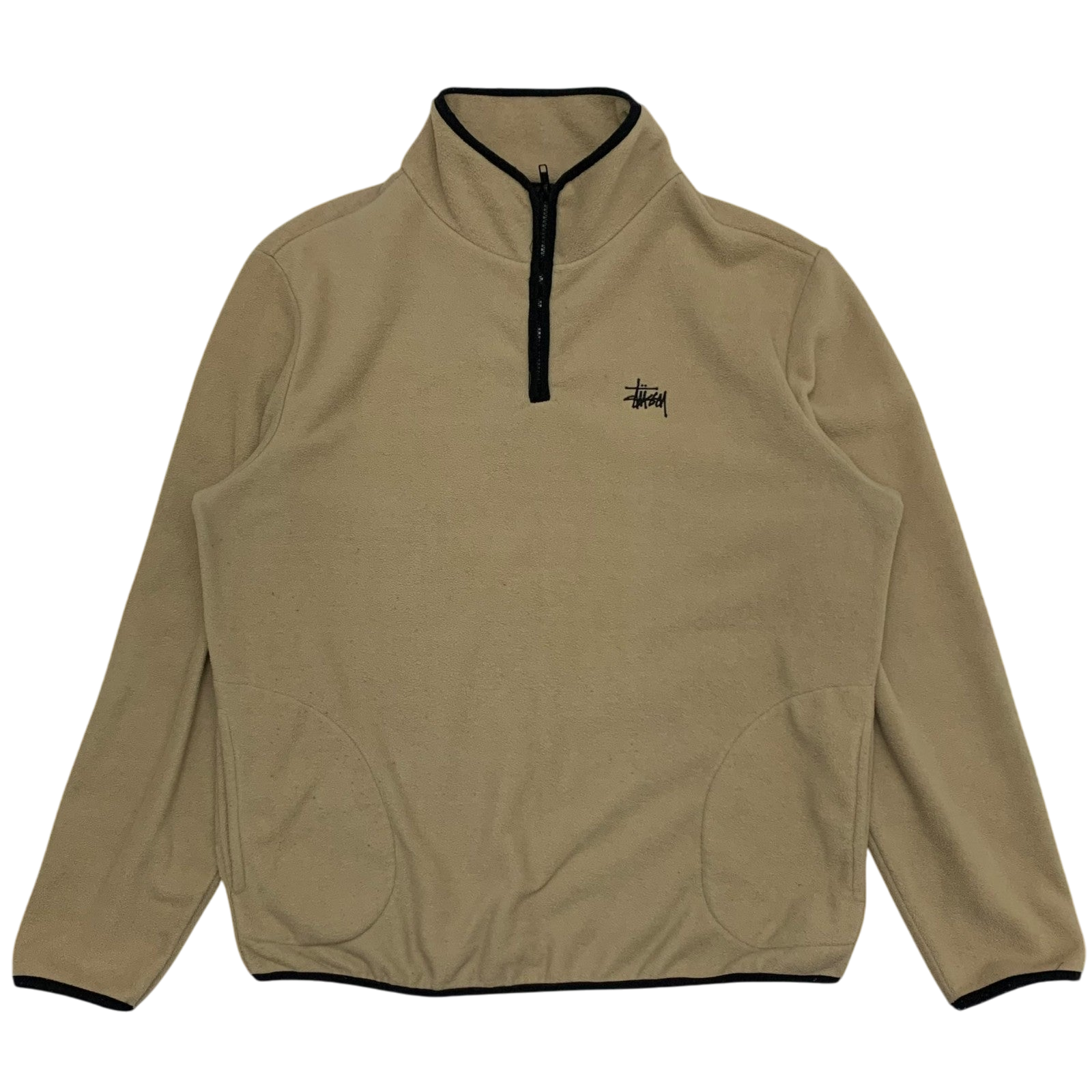 Stussy Quarter-Zip Fleece Beige (Size L)