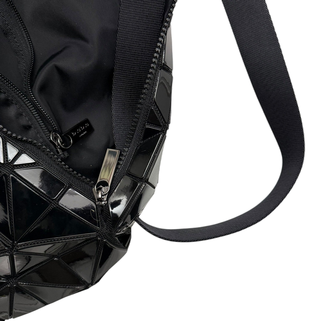 Bao Bao Issey Miyake Geometric-Panelled Large Cross Body Bag Black