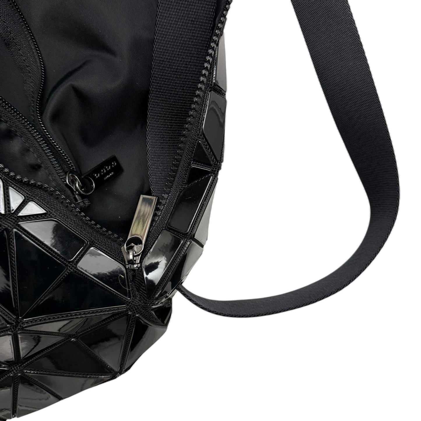 Bao Bao Issey Miyake Geometric-Panelled Large Cross Body Bag Black