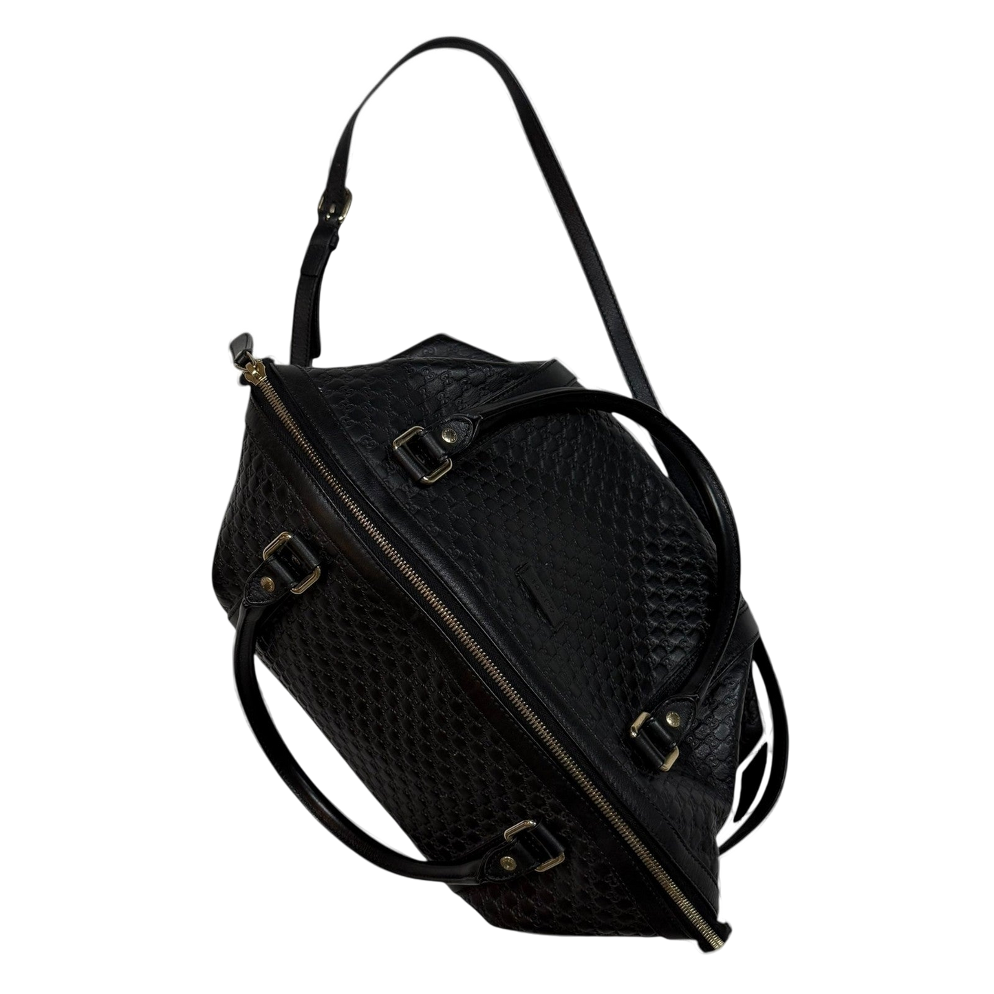 Gucci Microguccissima Large Dome Leather Bag Black