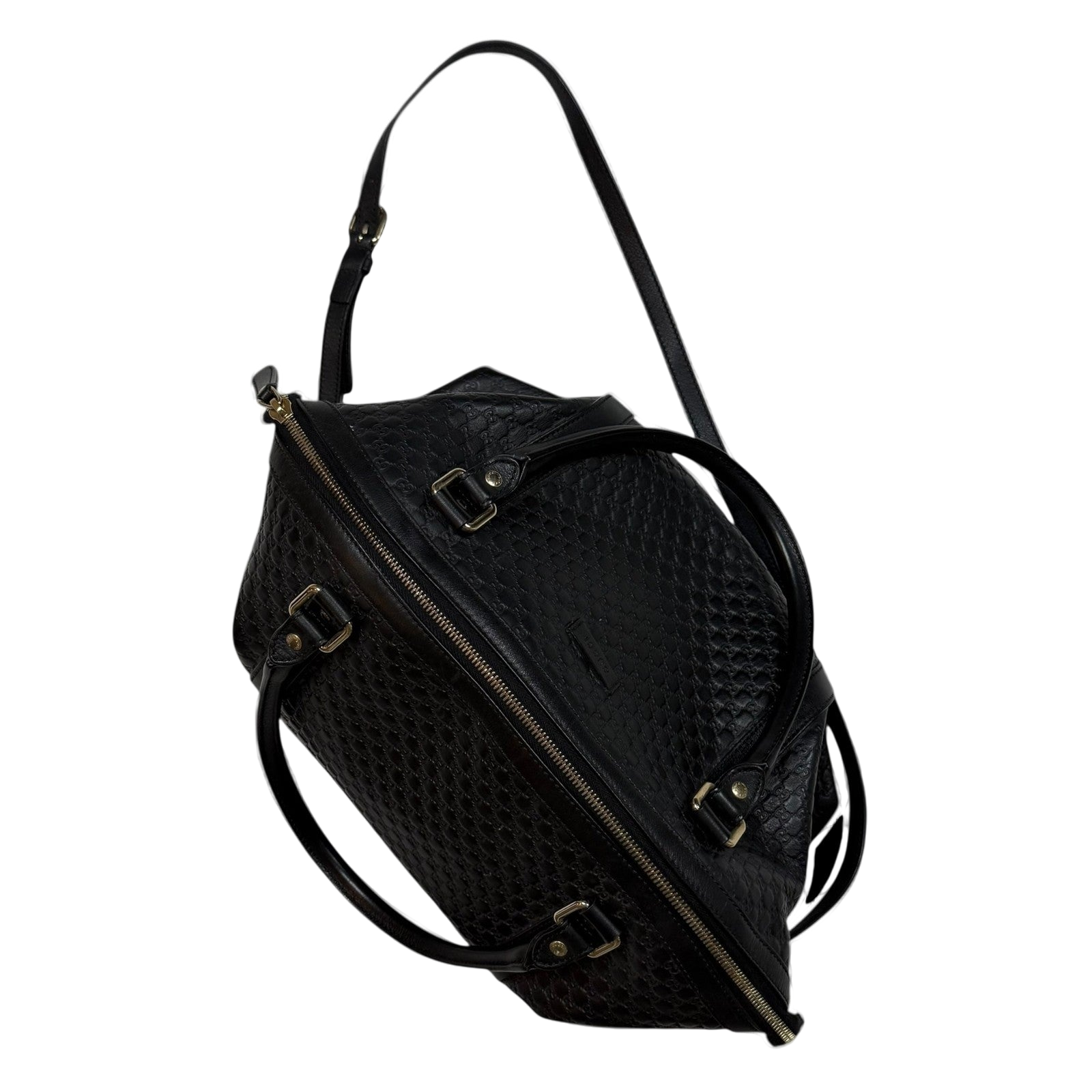 Gucci Microguccissima Large Dome Leather Bag Black