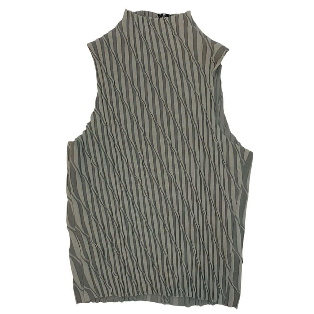 Song For The Mute Bias Sleeveless Top Grey (Fits M-L mens / L womens)