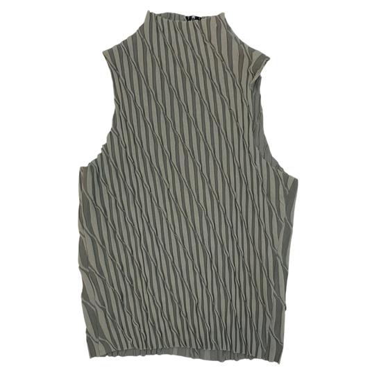 Song For The Mute Bias Sleeveless Top Grey (Fits M-L mens / L womens)