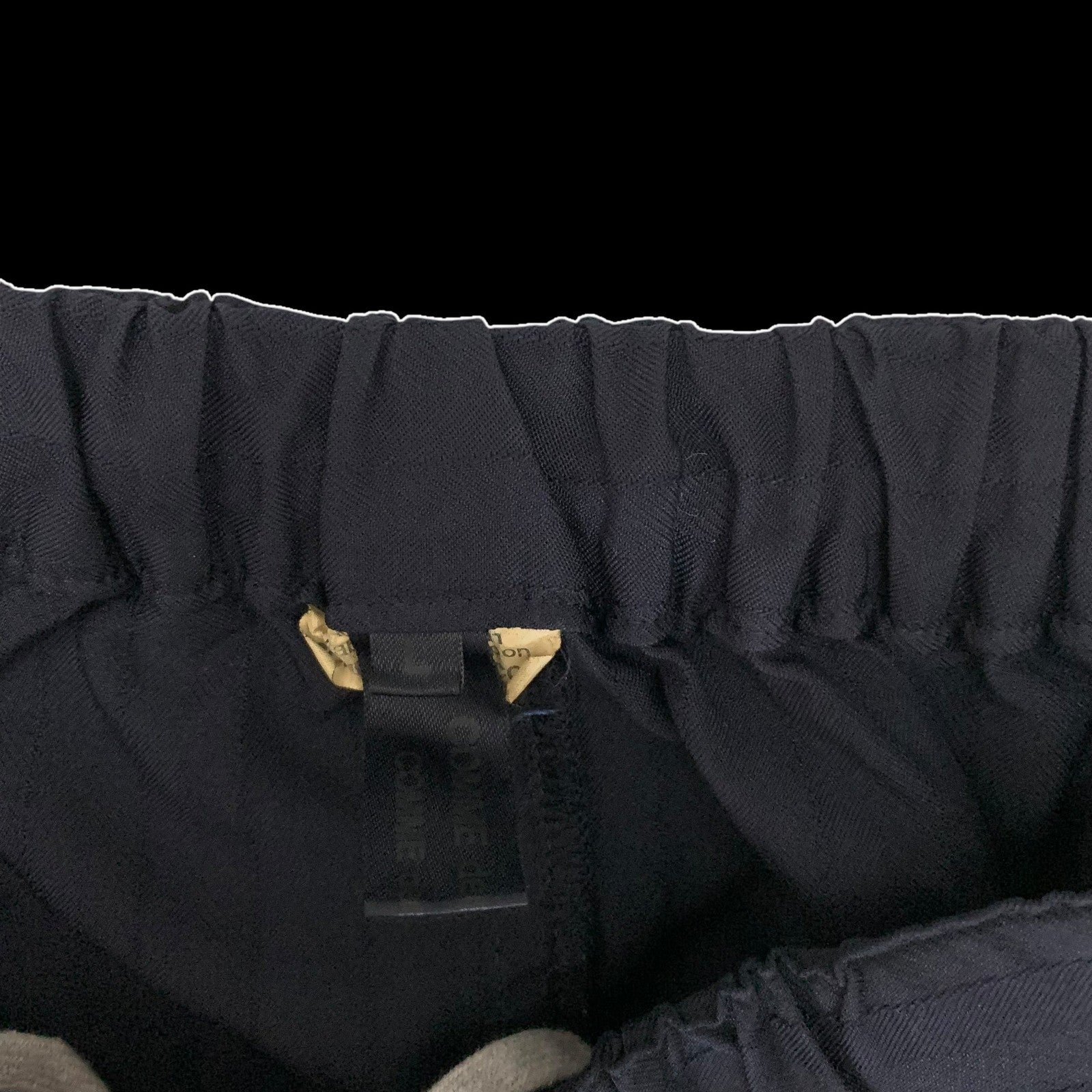 Comme des Garçons Drop Crotch Wide 3/4 Pants Black (Size L)