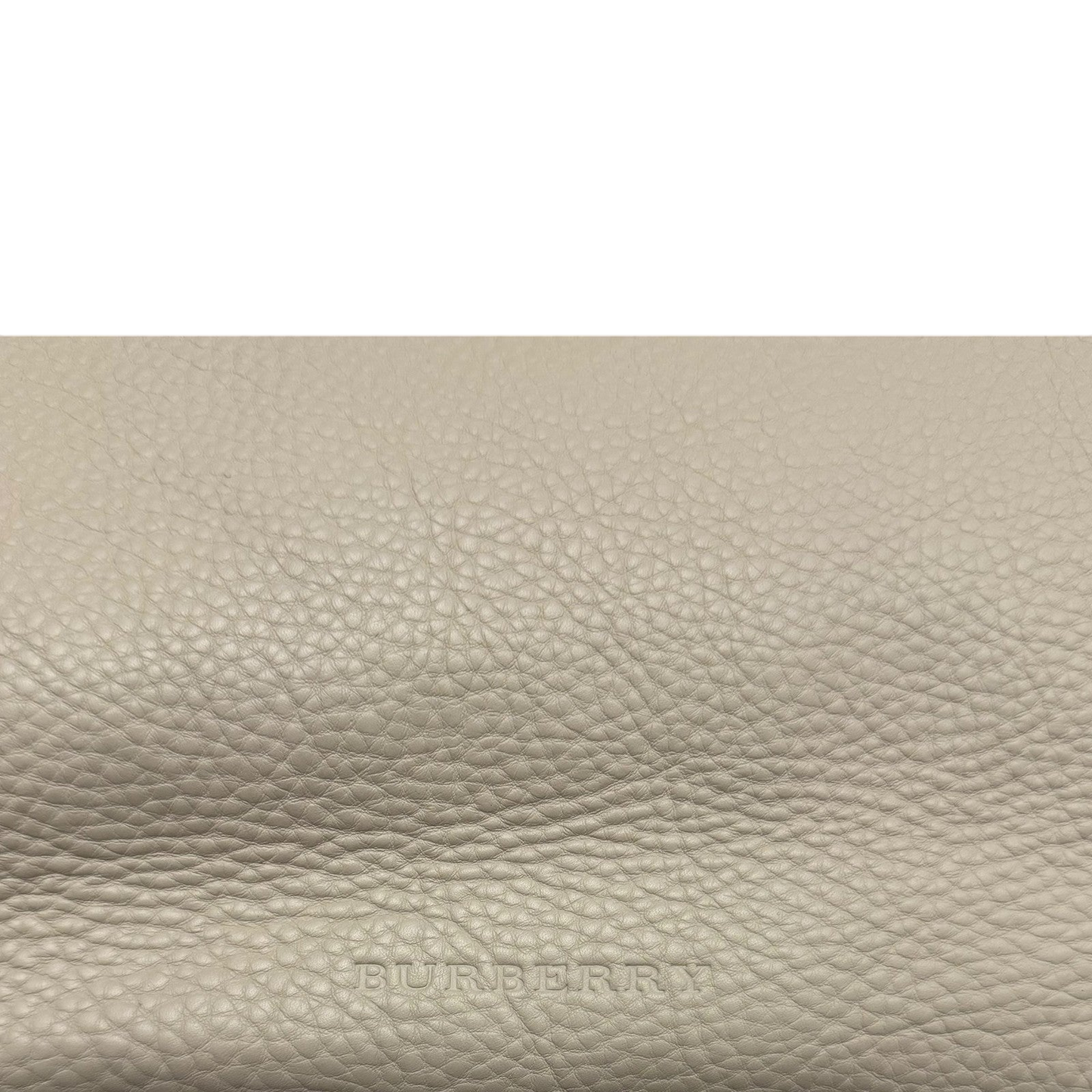 Burberry Grainy Leather Shoulder Bag Cream