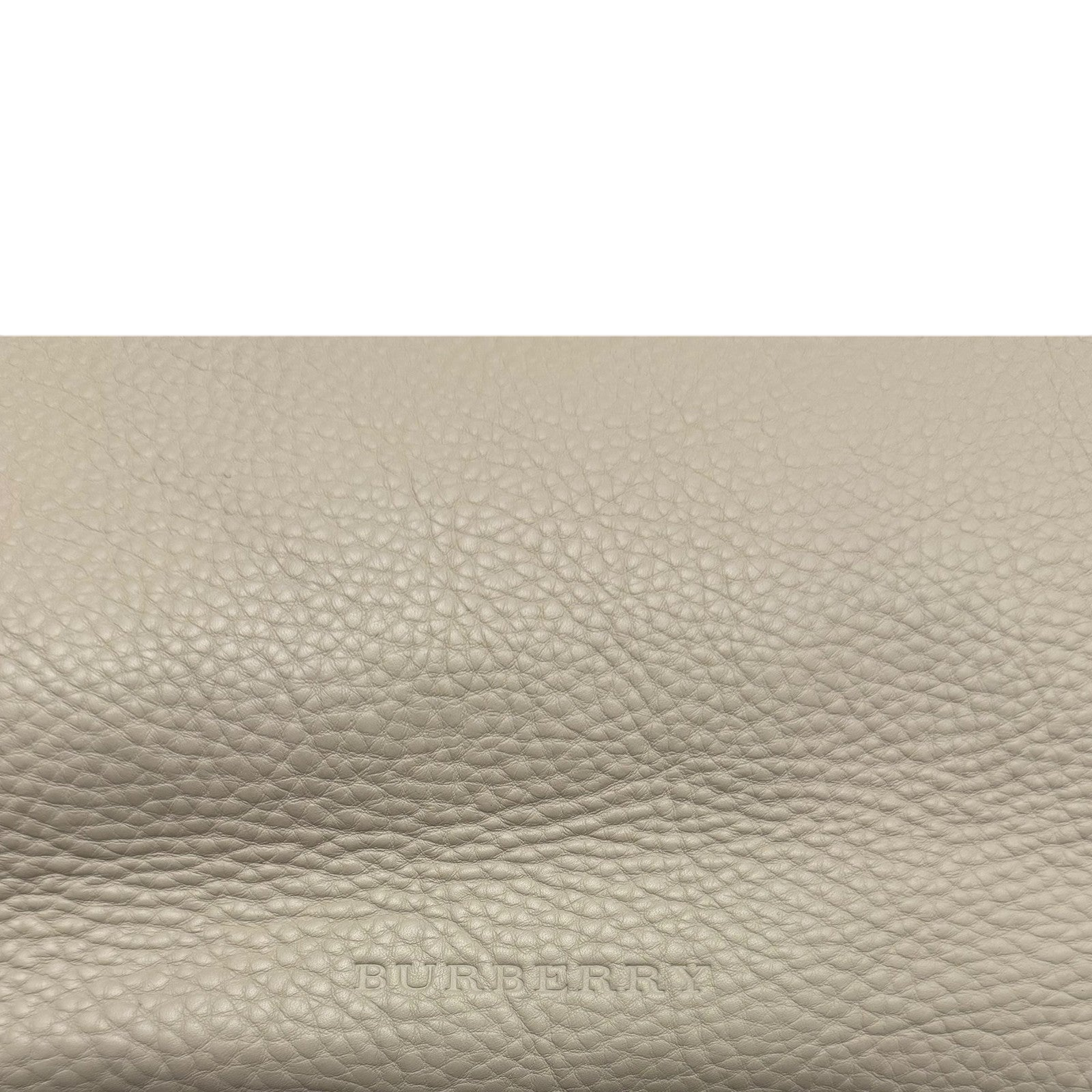 Burberry Grainy Leather Shoulder Bag Cream