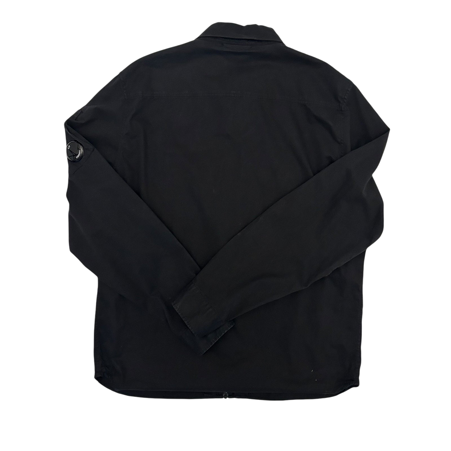 C.P. Company Lens Zip-Up Overshirt Black (Fits L)
