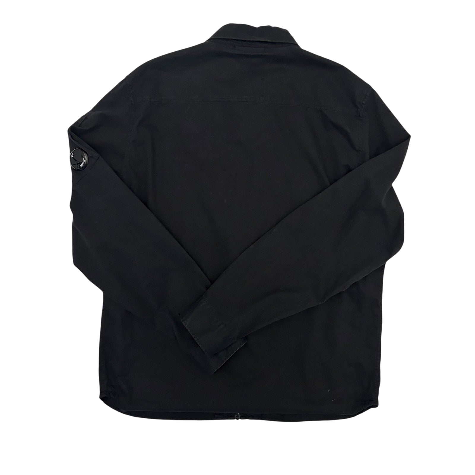 C.P. Company Lens Zip-Up Overshirt Black (Fits L)