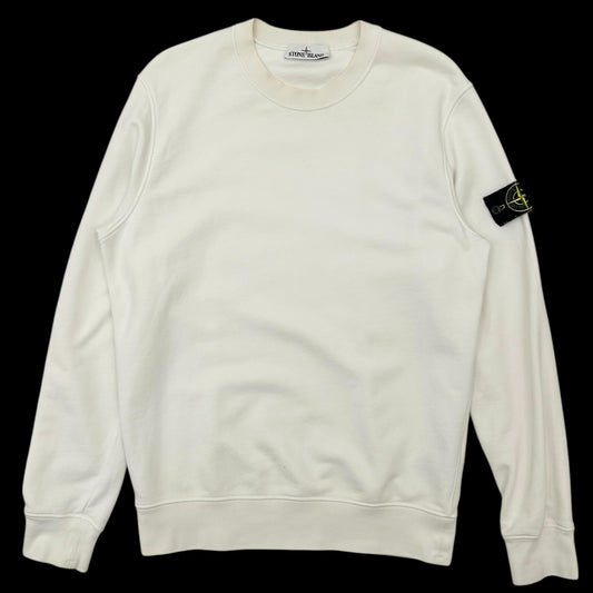 Stone Island Crewneck Sweater White (Fits M/L)