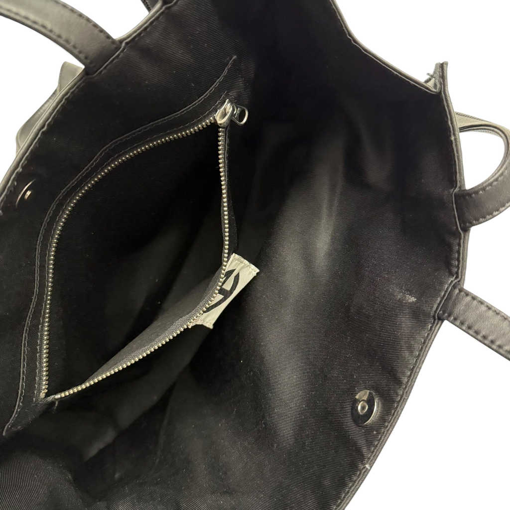 Telfar Vegan Leather Medium Shopping Bag Black