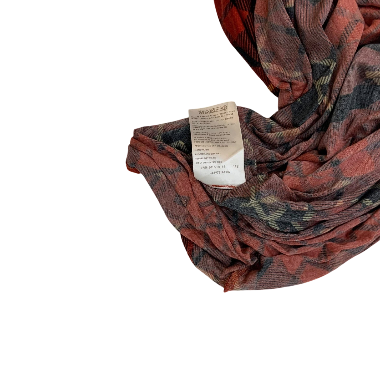 McQ Alexander McQueen Plaid Lyocell Top Red / Black (Fits L)