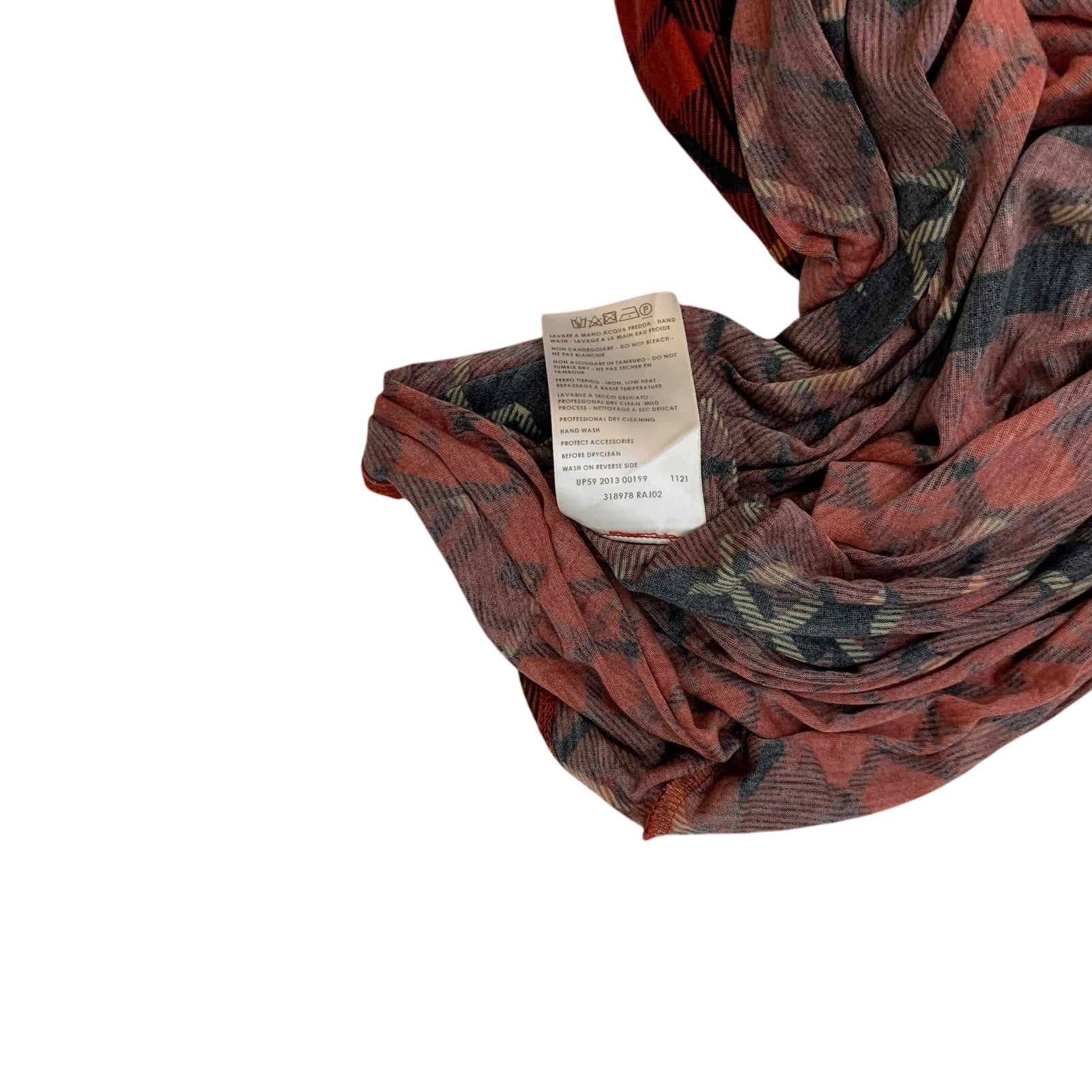 McQ Alexander McQueen Plaid Lyocell Top Red / Black (Fits L)