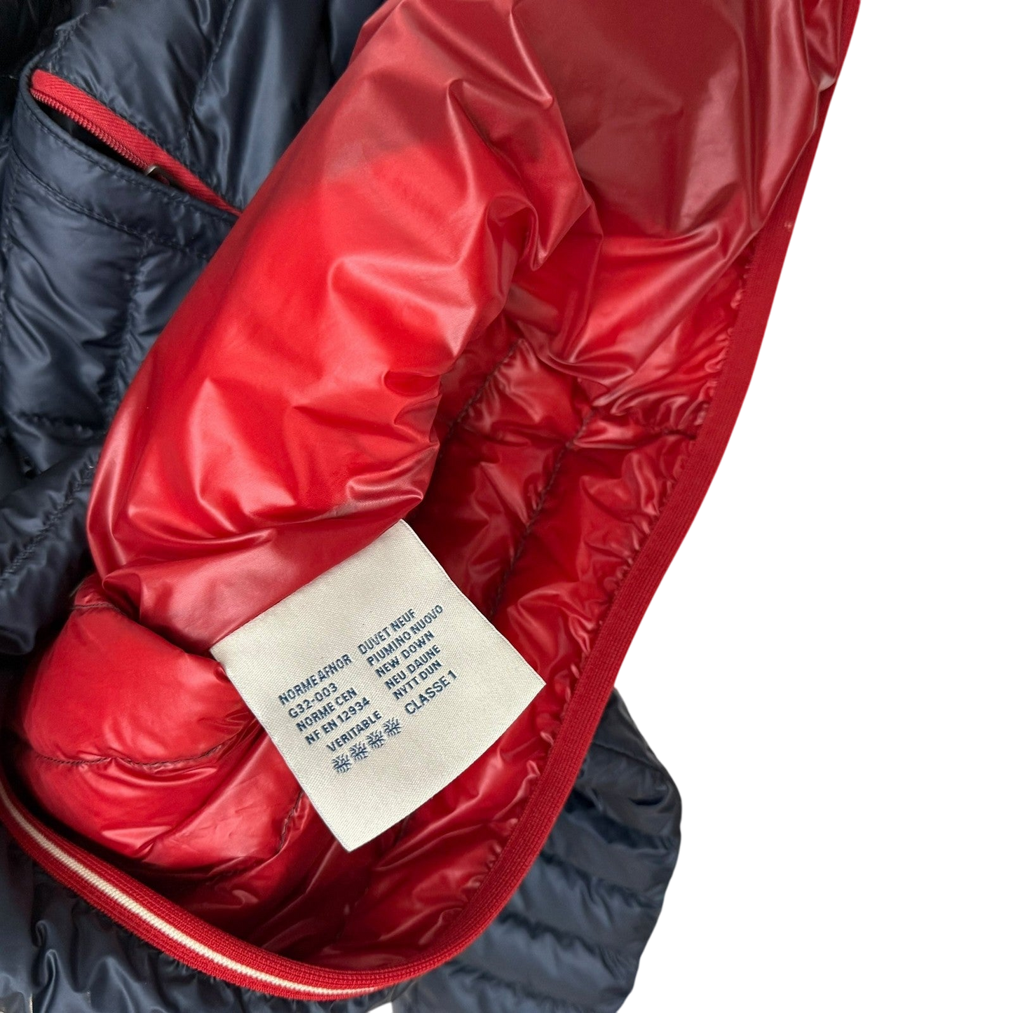 Moncler Clovis Hooded Down Jacket Navy (Fits M-L)