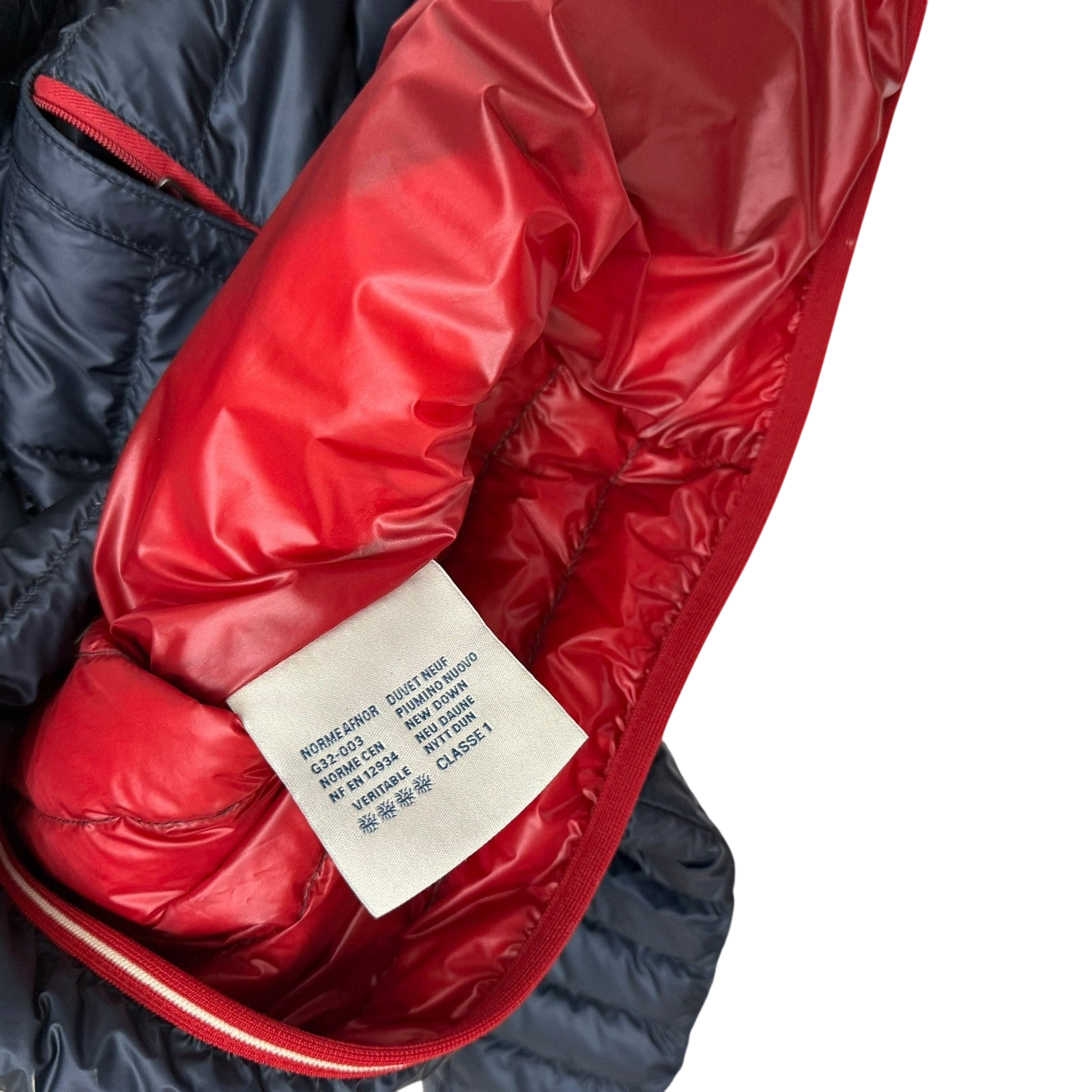 Moncler Clovis Hooded Down Jacket Navy (Fits M-L)