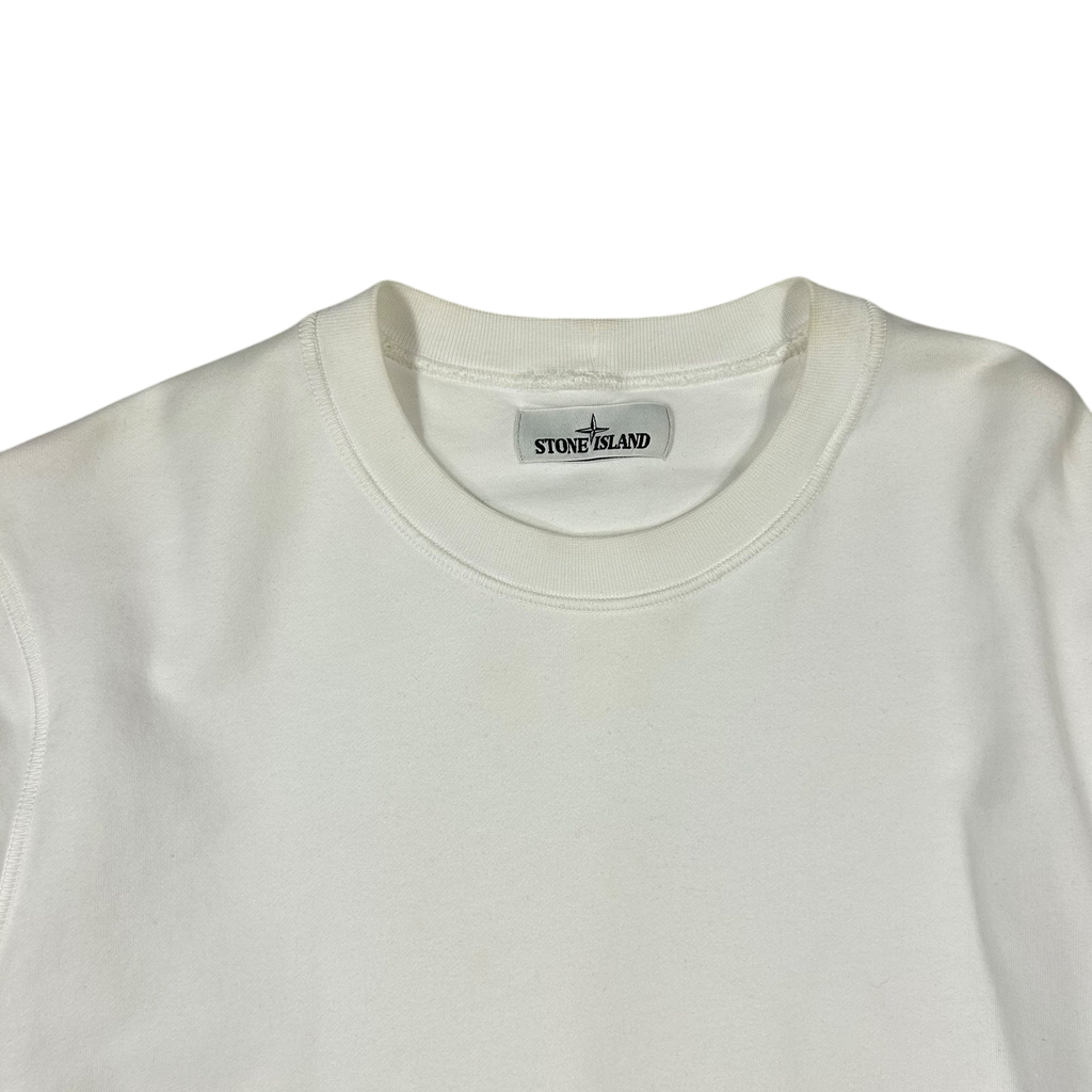 Stone Island Crewneck Sweater White (Fits M/L)