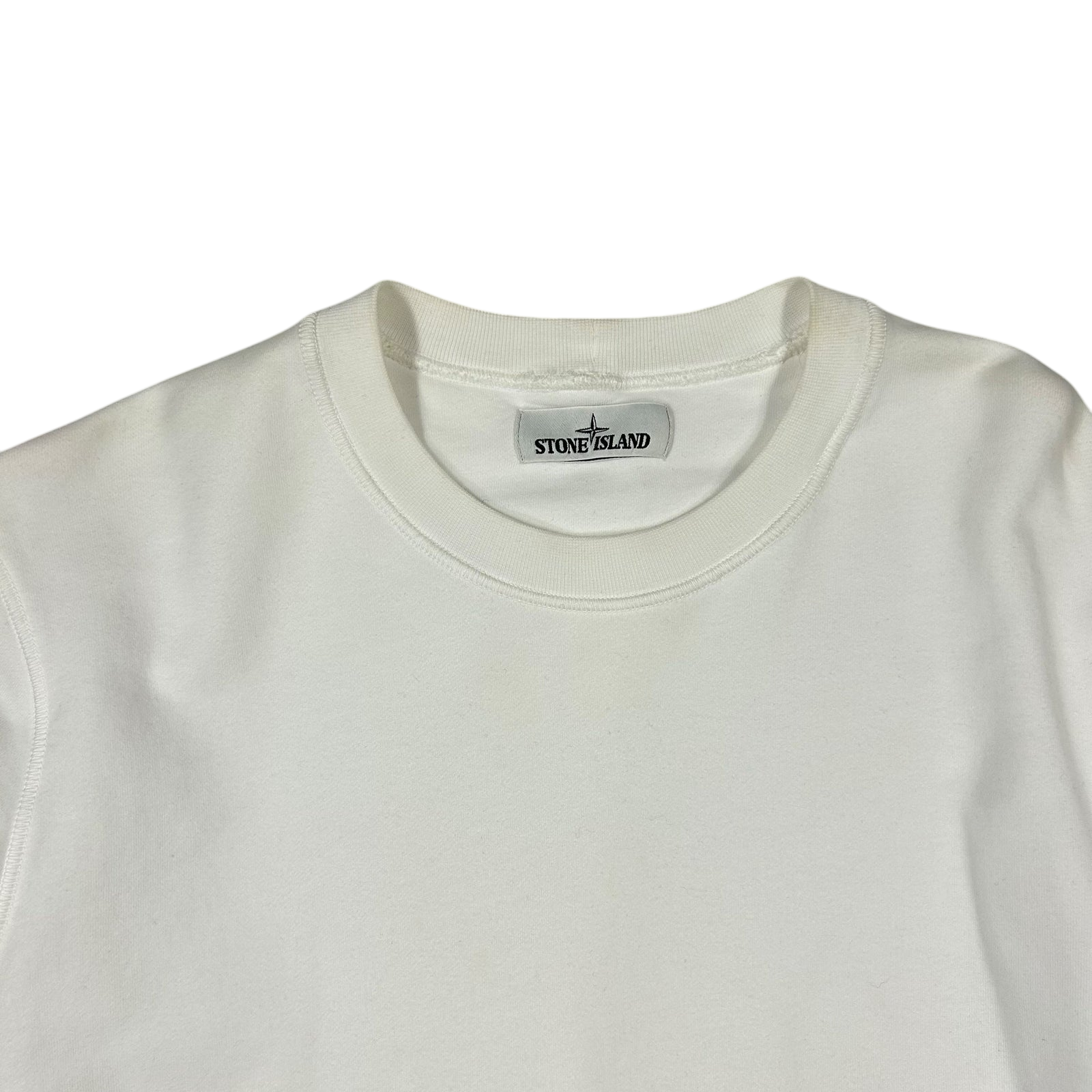 Stone Island Crewneck Sweater White (Fits M/L)