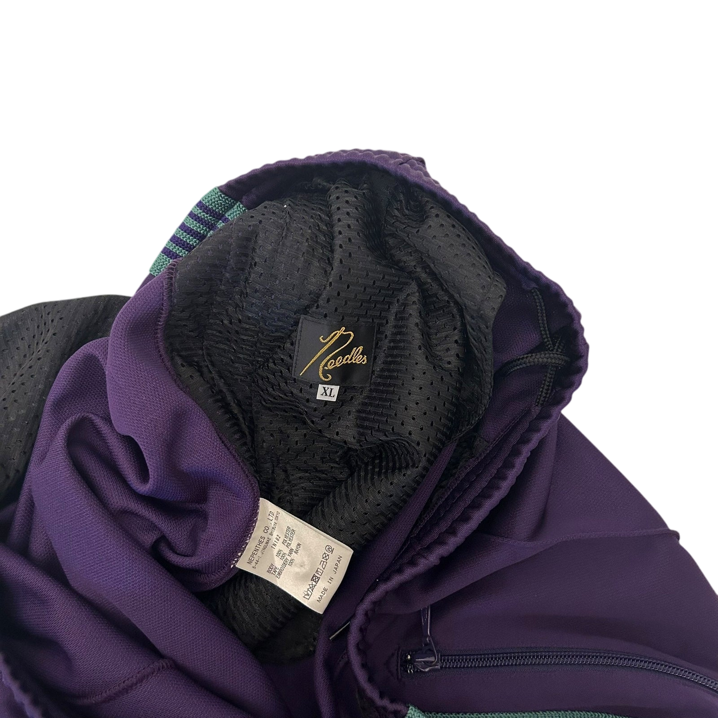 Needles Poly Smooth Track Pants Purple/Turquoise (Size XL)