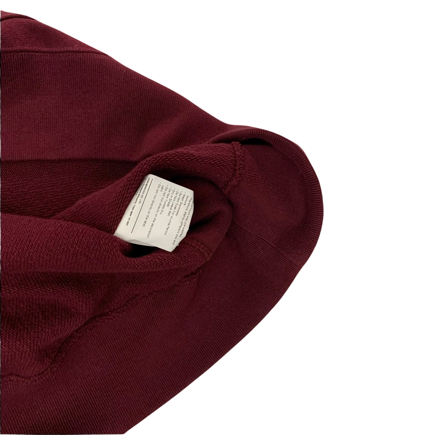 Neighbourhood AW17 Border Sleeve Pullover Hoodie Burgundy (Size L)