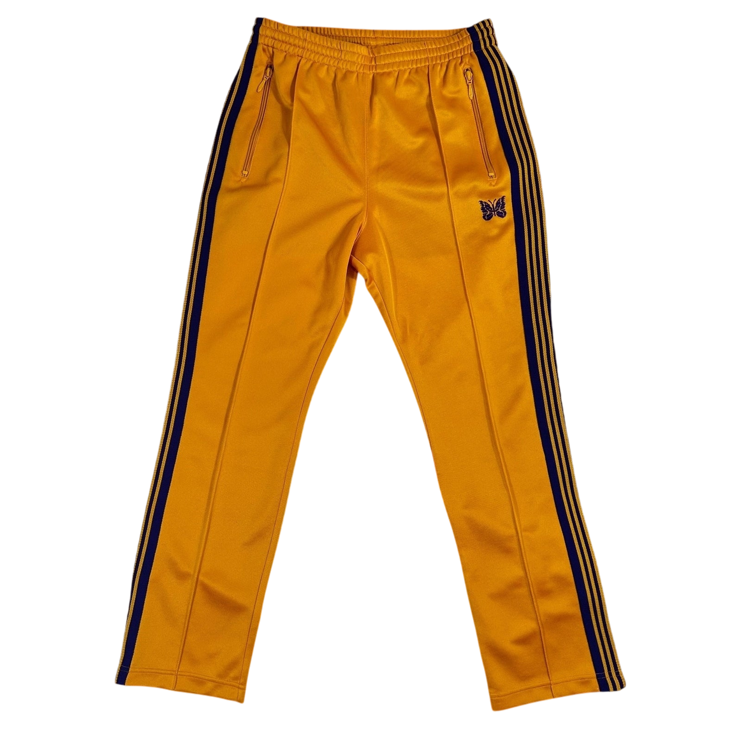 Needles Poly Smooth Narrow Track Pants Yellow/Purple (Size S)