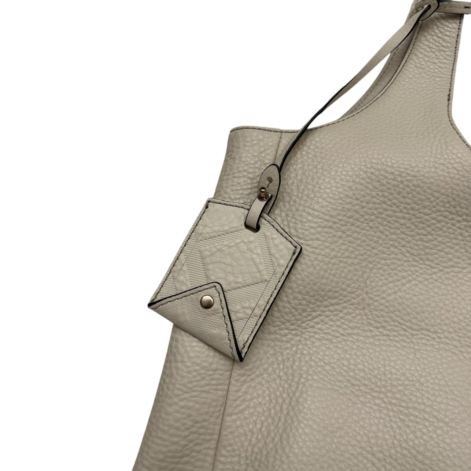 Burberry Grainy Leather Shoulder Bag Cream