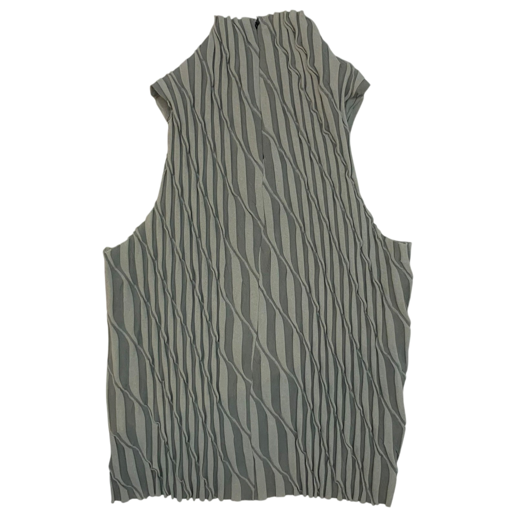 Song For The Mute Bias Sleeveless Top Grey (Fits M-L mens / L womens)