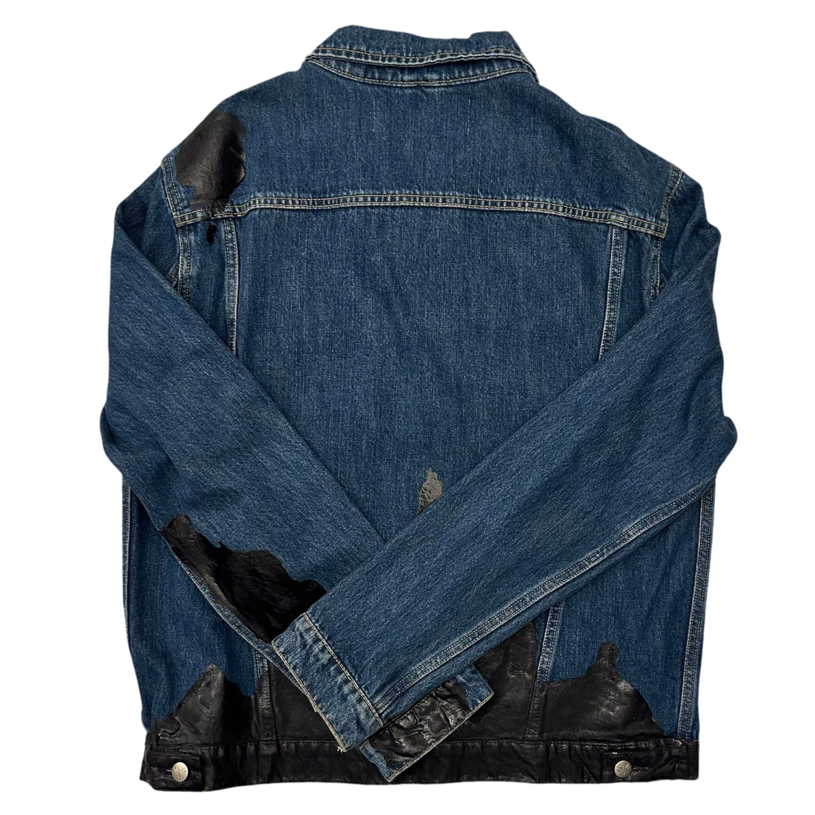 MISBHV AW18 Wet Print Denim Jacket Indigo