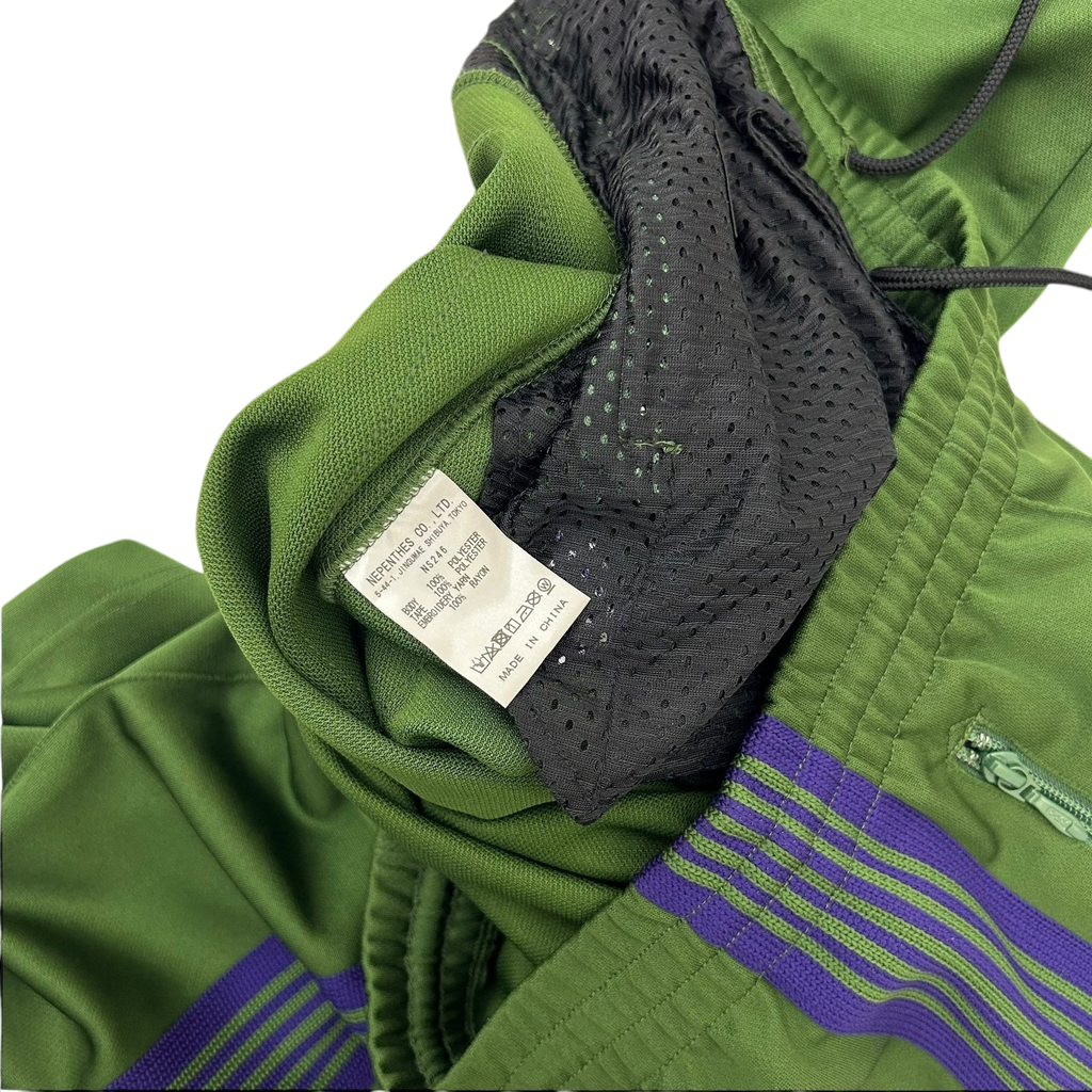 Needles Poly Smooth Track Pants Green/Purple (Size M)