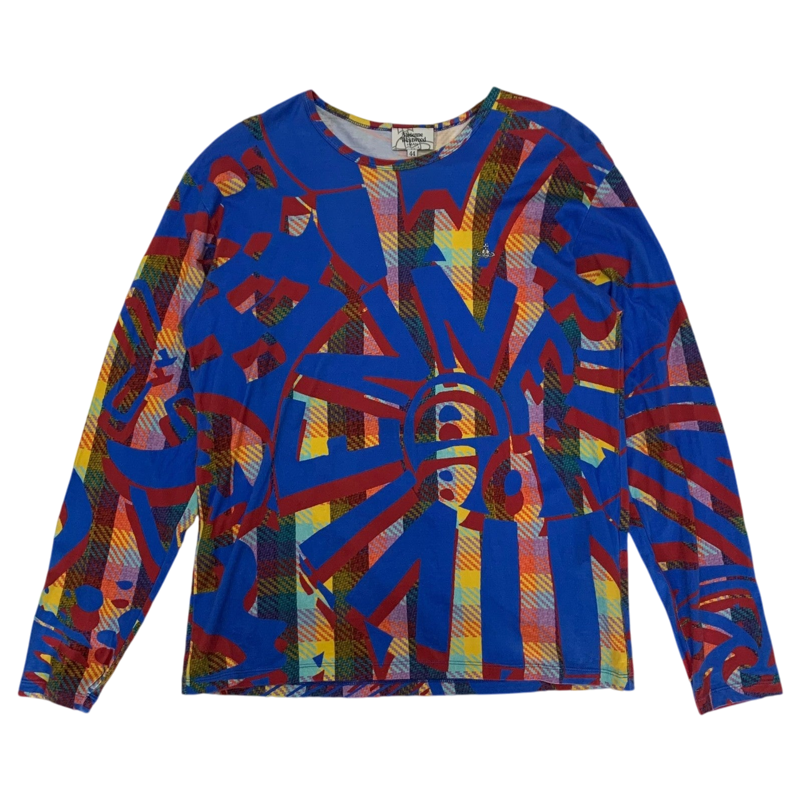 Vivienne Westwood Graphic Long Sleeve Blue Multicolour (Fits M-L)