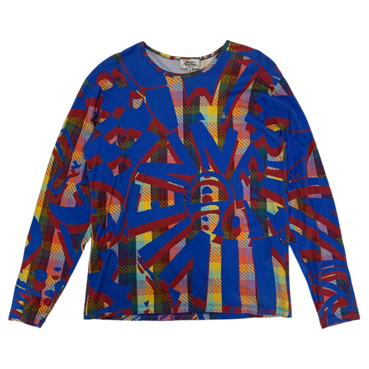 Vivienne Westwood Graphic Long Sleeve Blue Multicolour (Fits M-L)