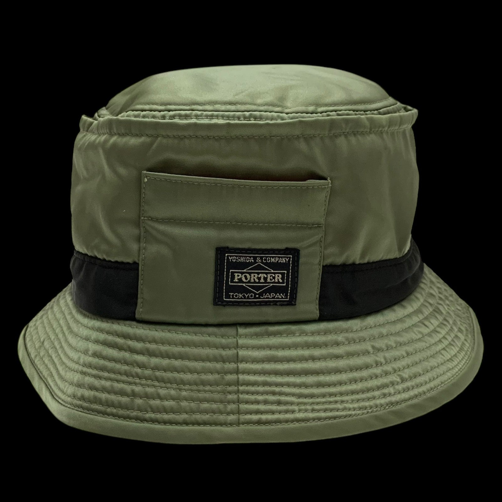 Porter x Beams Bucket Hat Military Green