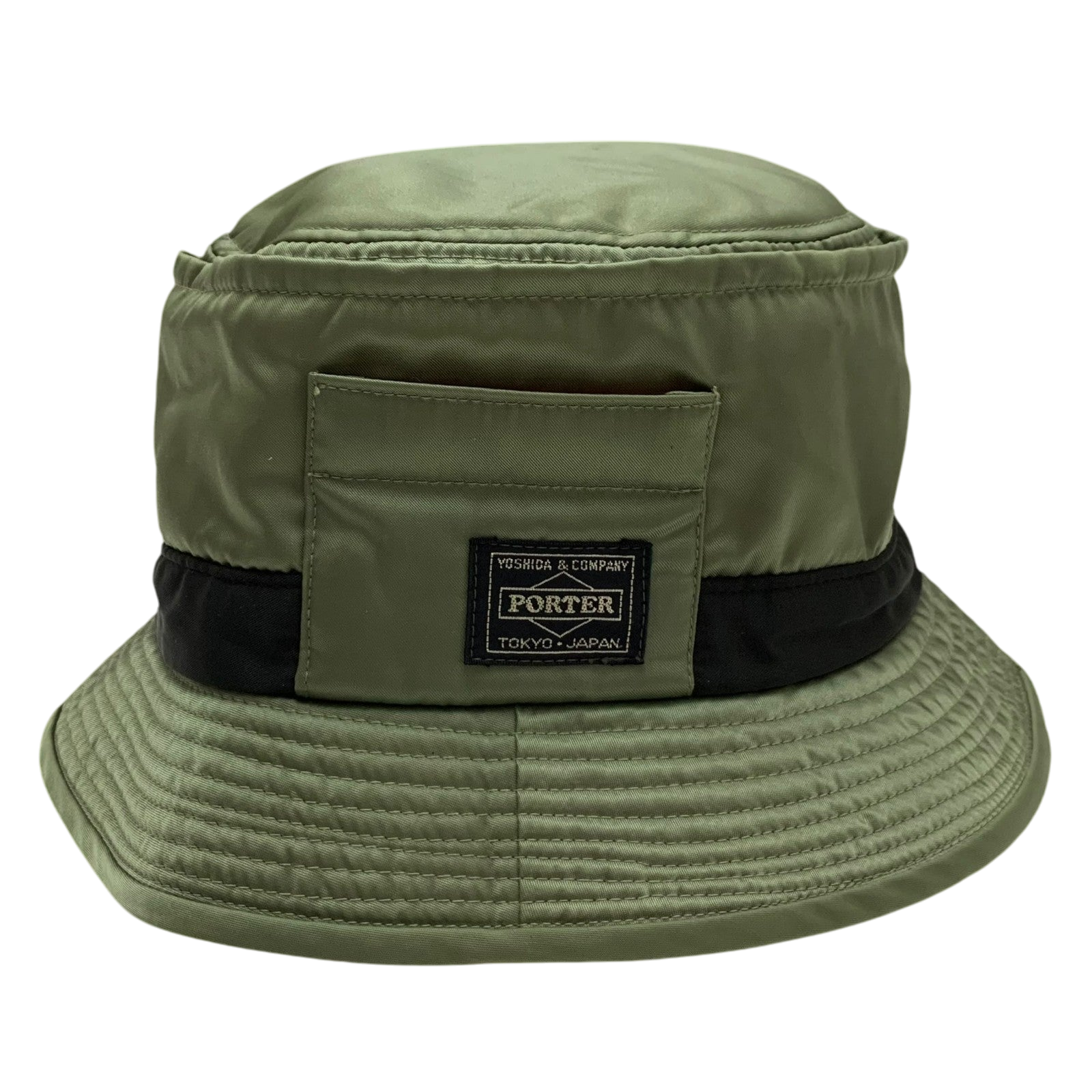 Porter x Beams Bucket Hat Military Green