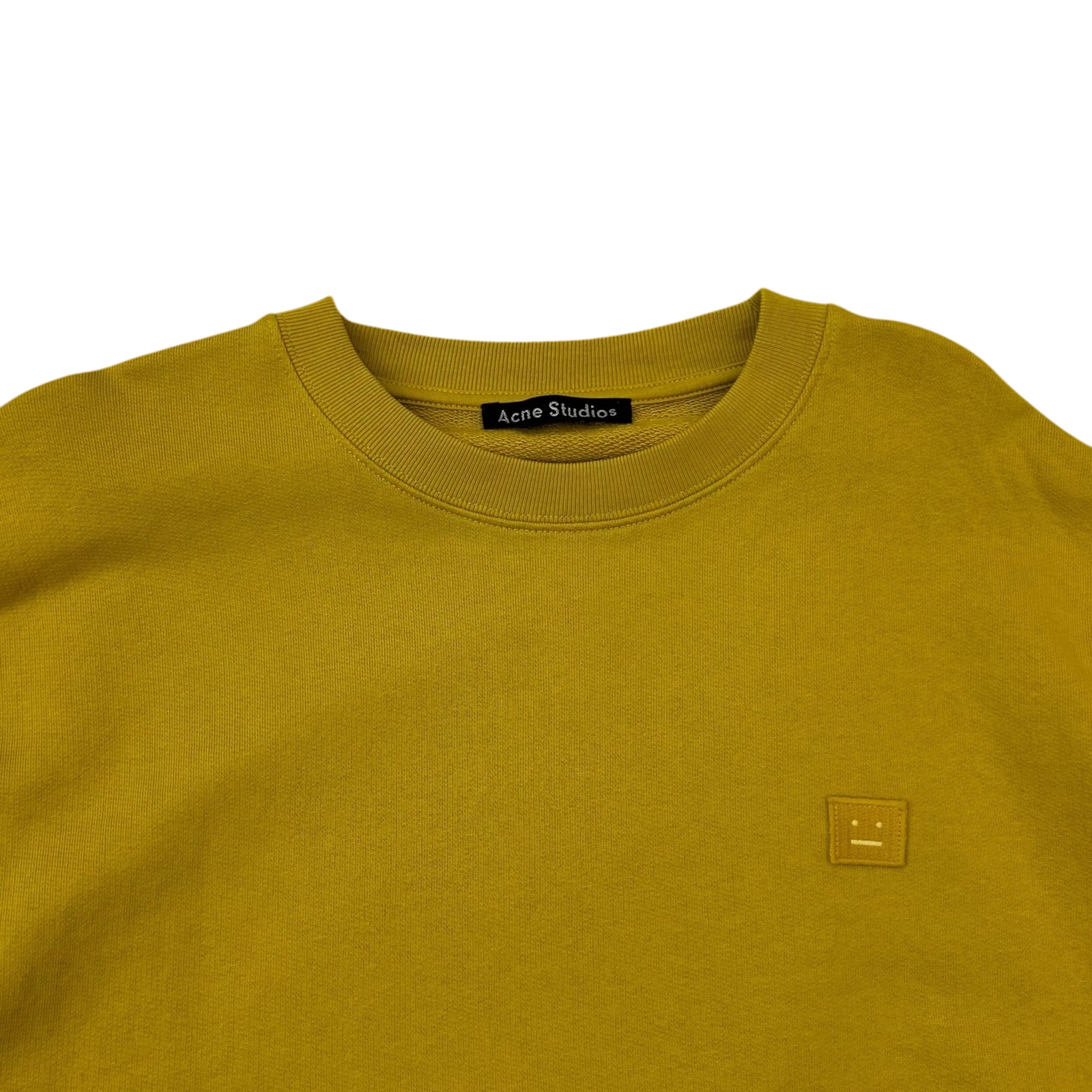 Acne Studios Yellow Oversized Forba Face Sweater (Fits L)