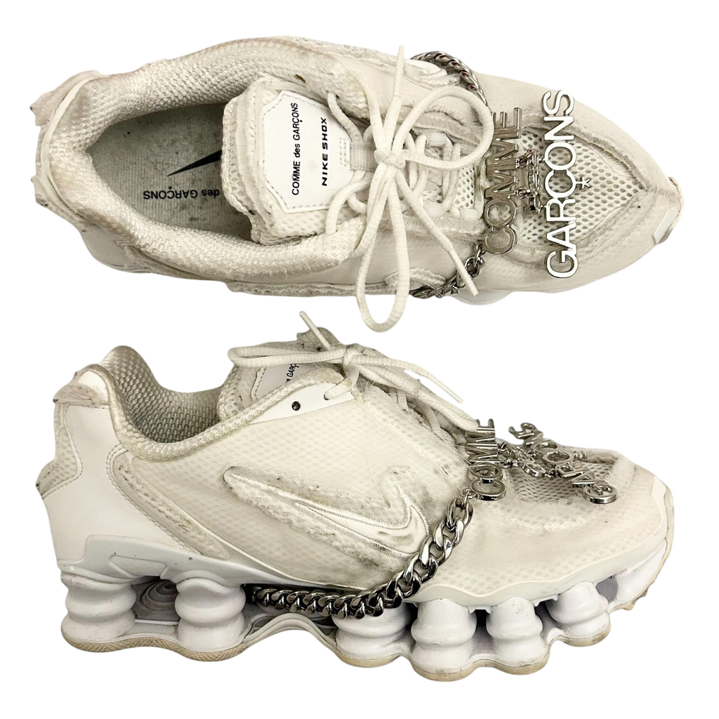 Nike Shox TL Comme des Garcons White (Women's) (US7/UK4.5 womens)