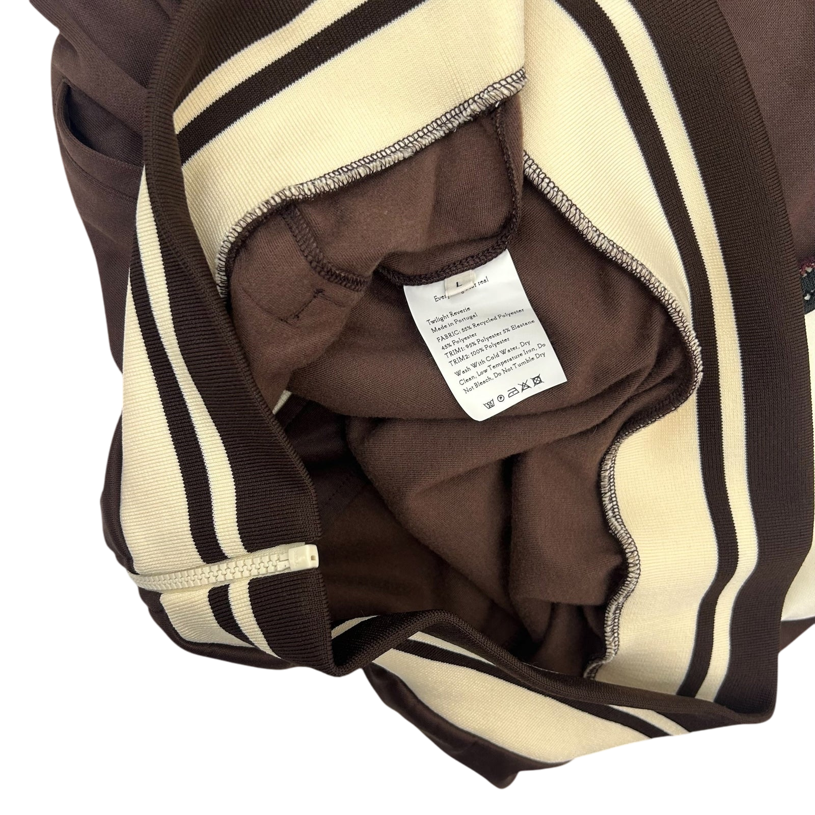 Wales Bonner Kola Track Jacket ‘Brown / Ivory' (Fits M)