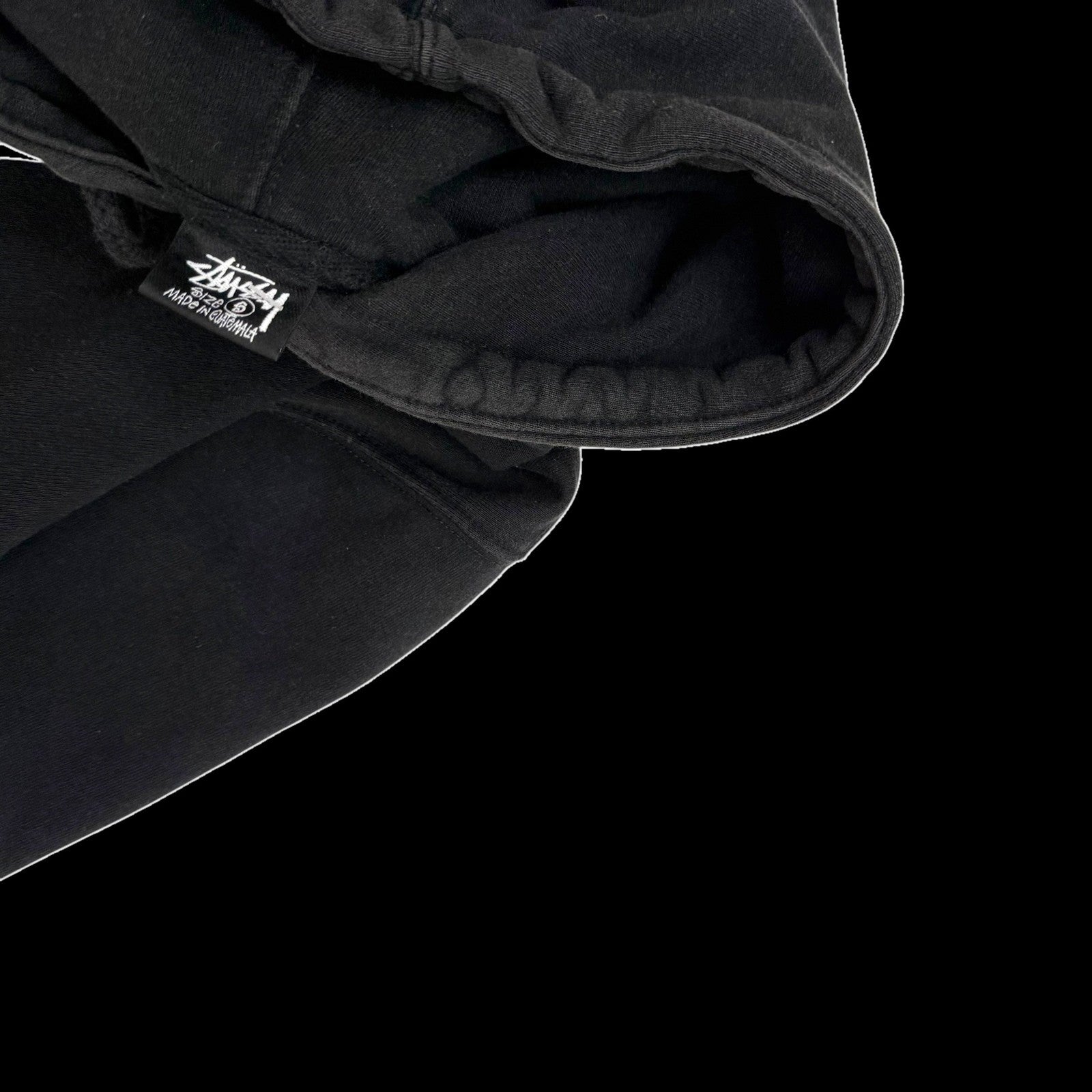 Stussy Serotonin Appliqué Hoodie Black (Fits S-M)