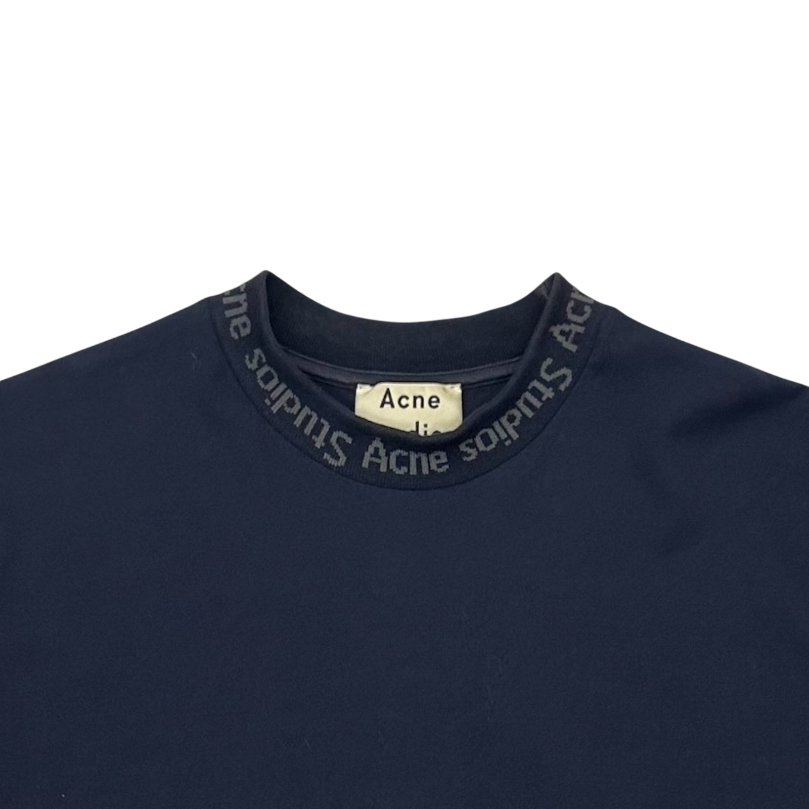 Acne Studios Jacquard Logo T-Shirt Navy (Fits M-L)