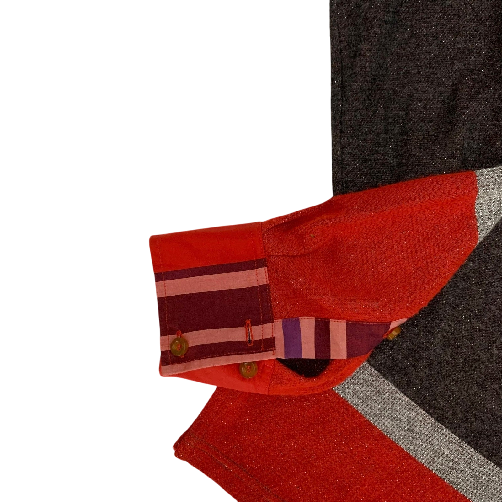 Vivienne Westwood Man Striped Knit Collared Shirt (Size M)